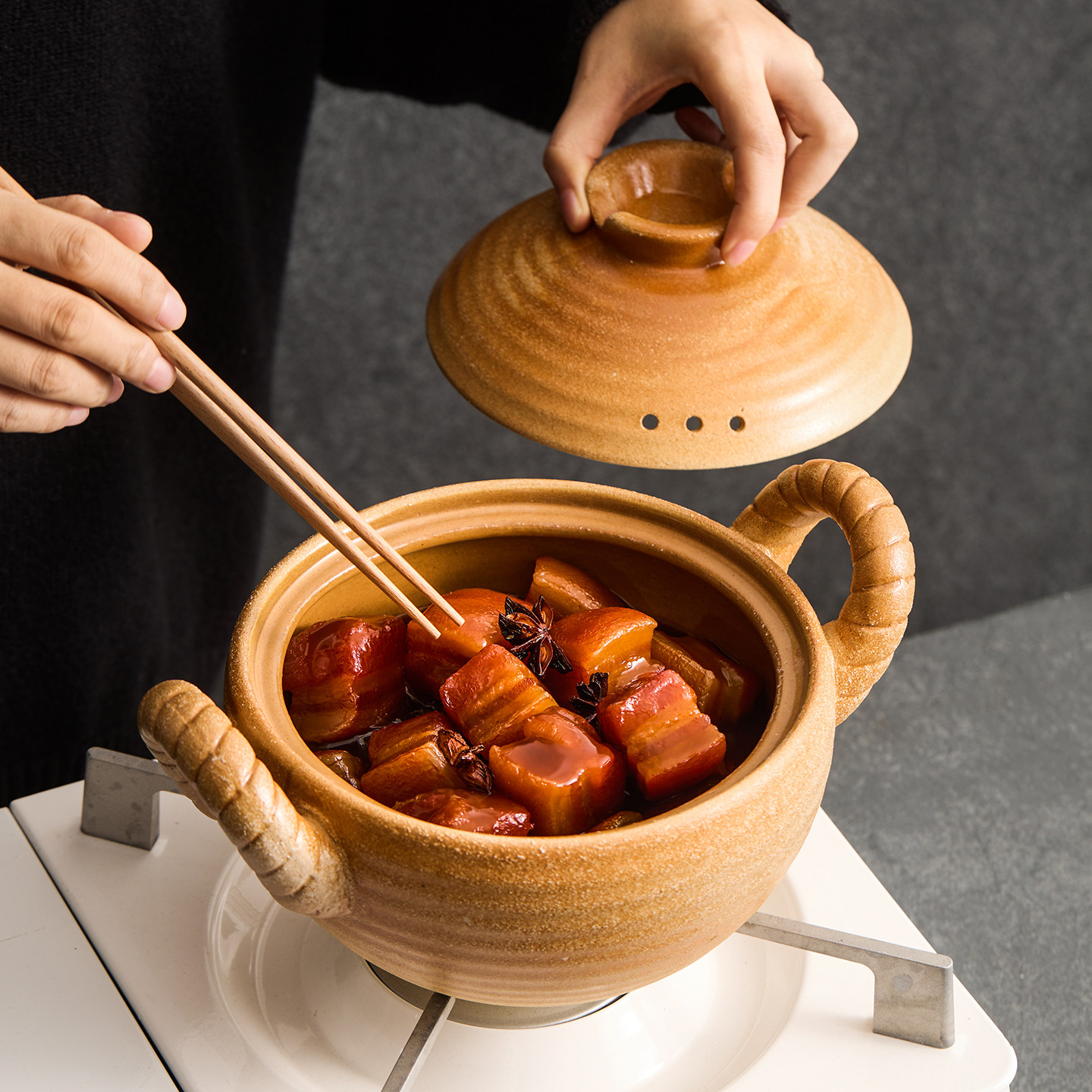 德化砂锅2025新款耐高温干烧不裂燃气灶专用的陶瓷砂锅炖菜锅汤锅,厨房/烹饪用具,砂锅/石锅,淘宝优惠券,粉丝福利购,淘宝优惠卷