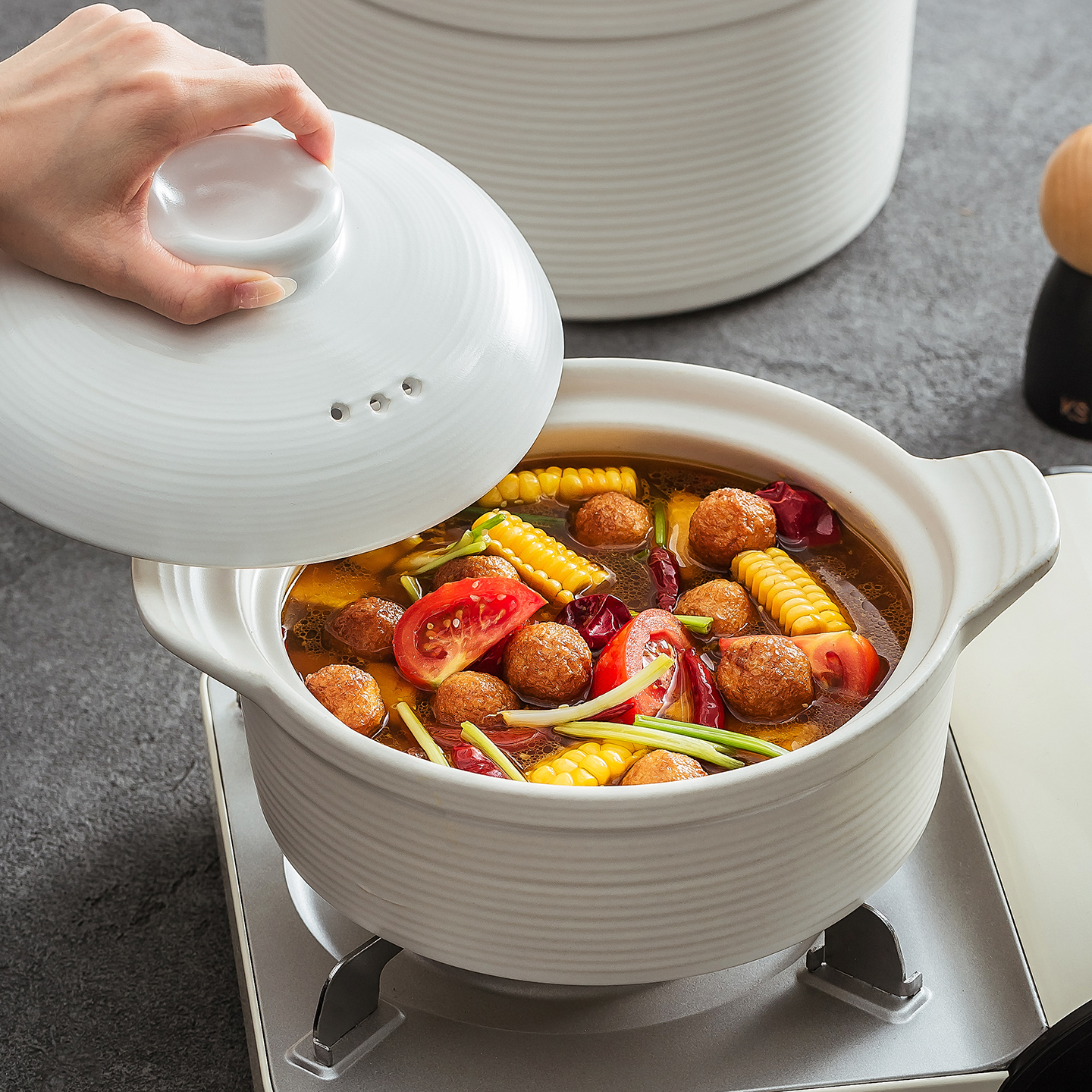 德化砂锅2025年新款的耐高温干烧不裂家用的炖煮陶瓷砂锅炖锅汤锅