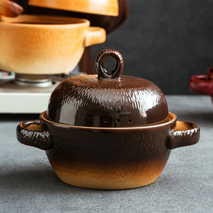 德化家用蒸煮炖新款多功能砂锅砂锅米线专用砂锅耐高温干烧不裂开