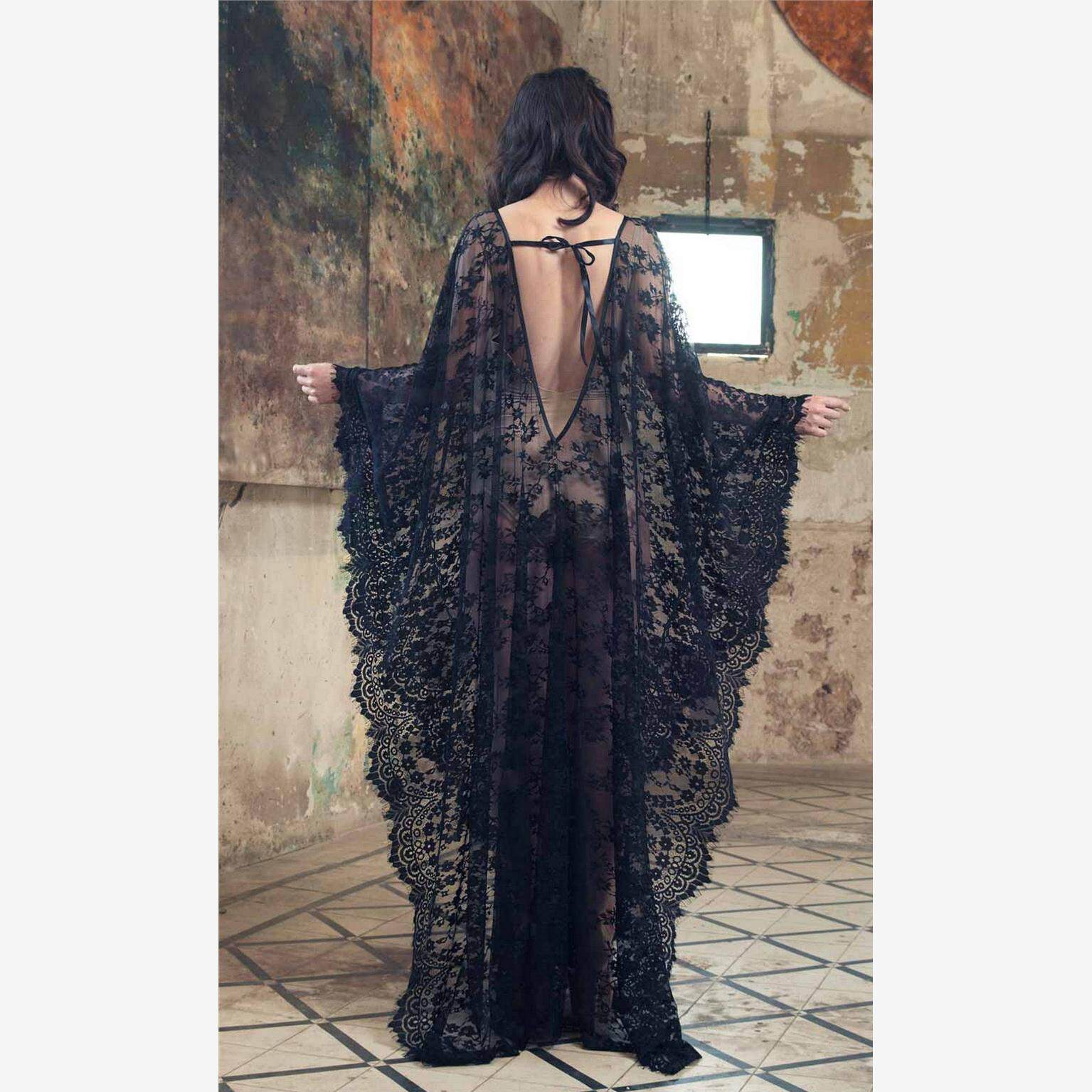 加肥加大加长款蕾丝沙滩裙宽松比基尼罩衫泳衣外搭沙滩裹裙披纱