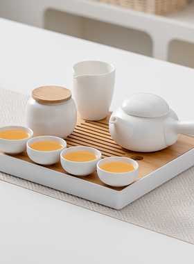 全季酒店同款茶具日式陶瓷茶壶茶盘家用小功夫套装户外便携旅行包
