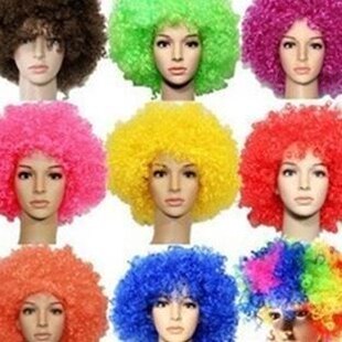 Christmas party props Afro wig clown wig fan hairpiece