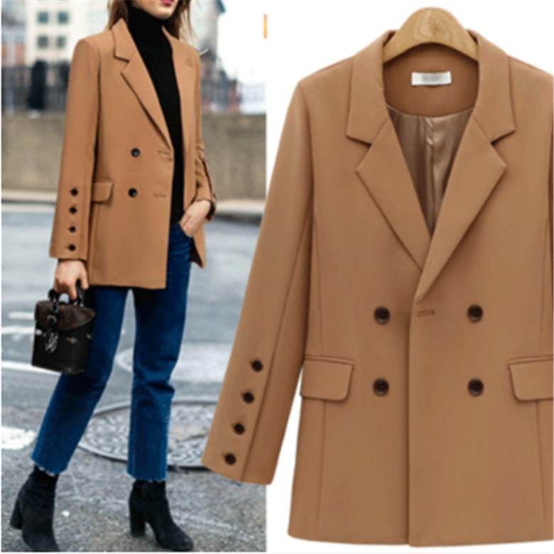 2018 Autumn Women Work coats OL Button Blazers Suit jackets