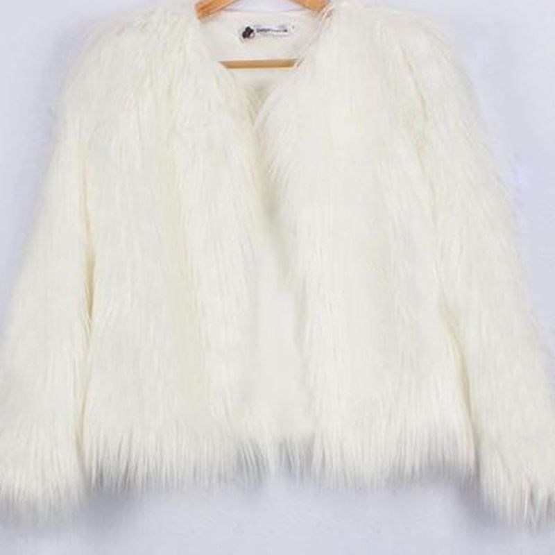Women's warm winter faux fur hooded coat女装外套