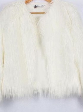 Women's warm winter faux fur hooded coat女装外套