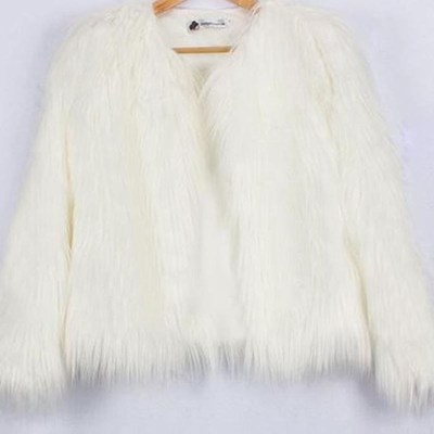 Women's warm winter faux fur hooded coat女装外套