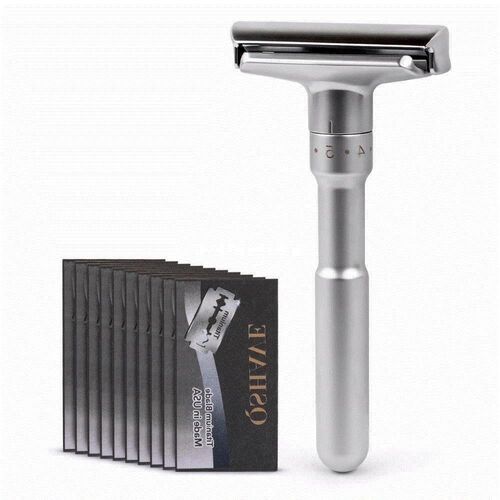 qshave adjustable safety razor double edge classic safety ra