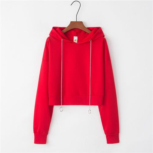 Women Hoodies Sweatshirts outwear Pullover Crop Top ladies女