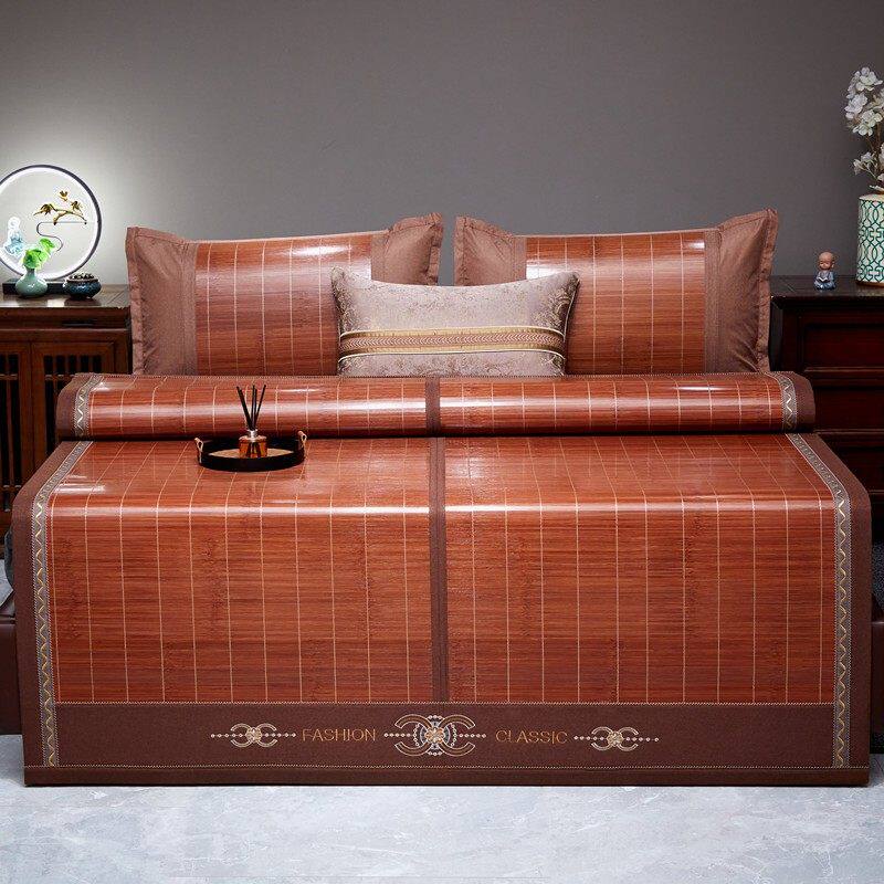 【直筒款+可折叠款】凉席竹席夏季夏天双面两用冰丝席可折叠