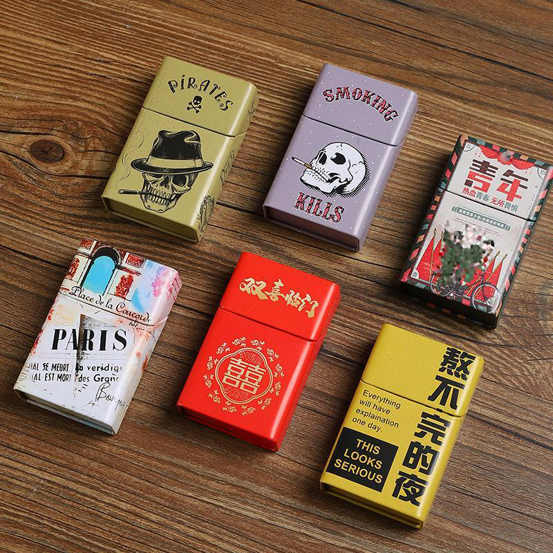 网红时尚耐压马口铁烟盒