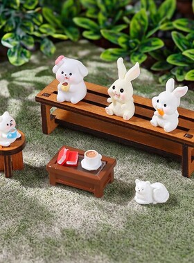 匠人手工打磨的迷你摇椅手工艺品