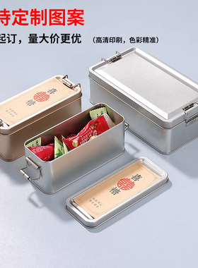 复古怀旧马口铁铁盒空盒带搭扣饼干礼品盒饼干盒凤梨礼盒包装盒子