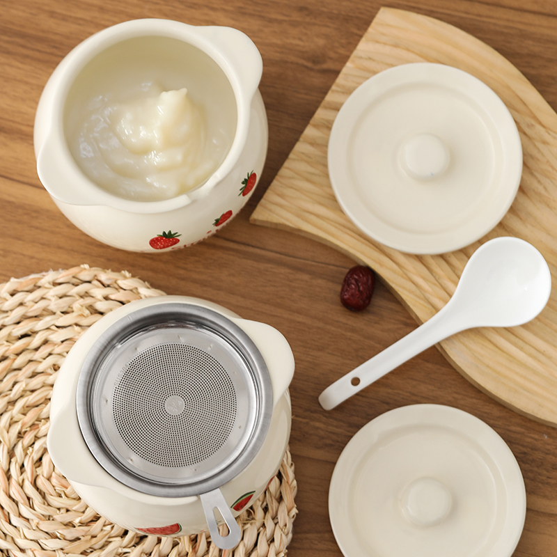 食品级陶瓷猪油罐耐高温带盖防尘