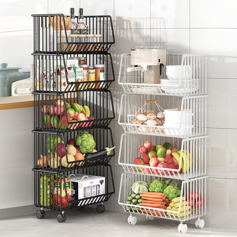 厨房多功能蔬菜水果零食收纳架