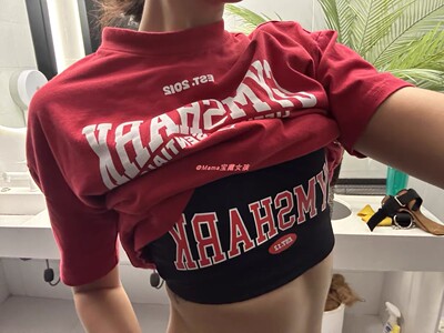 短袖显臀训练GYMSHARK辣妹宽松