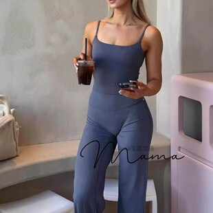 宝藏女孩ONER SoftMotion磨毛运动背心蜜桃直筒裤套装瑜伽背心