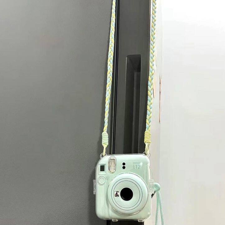 ins长绳编织长款挂绳麻花脖绳编织绳手机链条通用户外斜挎包带