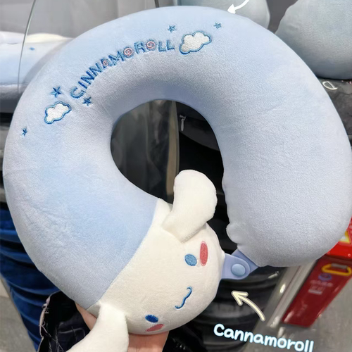 儿童u型枕旅行睡觉护颈枕头学生飞机坐车记忆棉脖子u形靠枕可拆洗