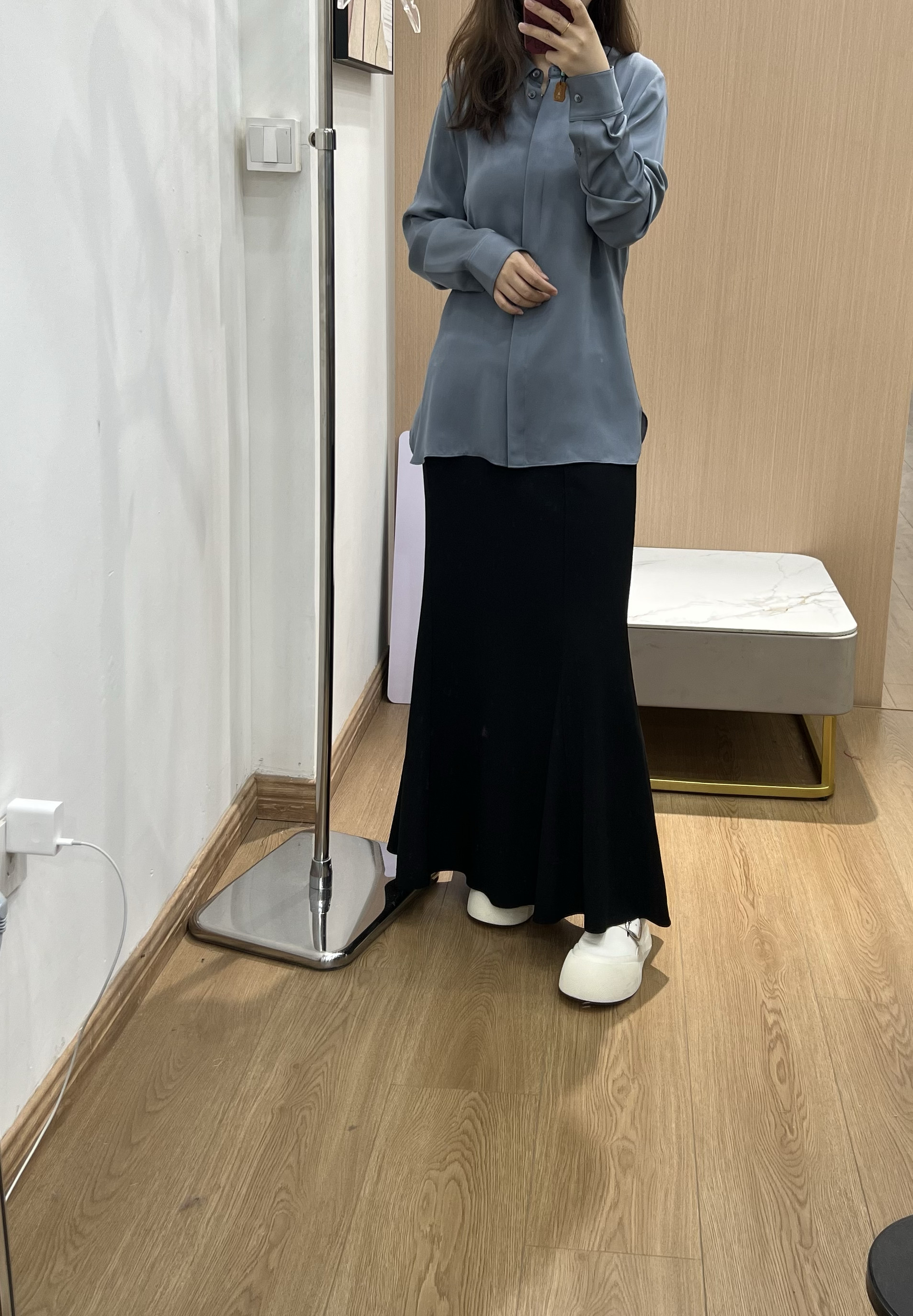 高端重磅真丝衬衫女长袖大码修身职业装洋气桑蚕丝上衣单排扣翻领