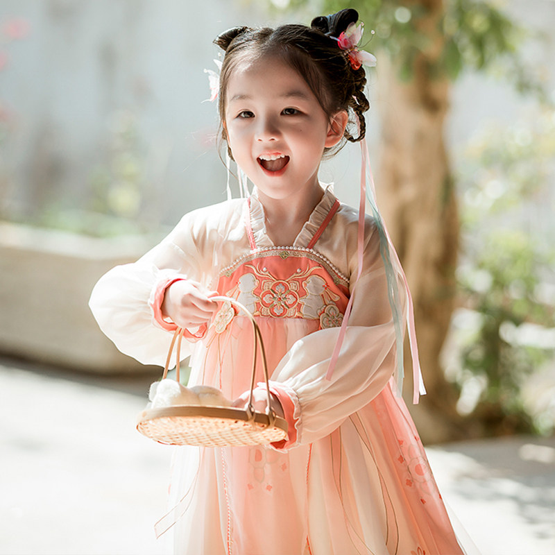 汉服春秋薄款女童超仙图片