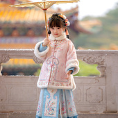 秋冬款 过年装 汉服女童儿童国风新中式 唐装 拜年服 古风套装 2025新款
