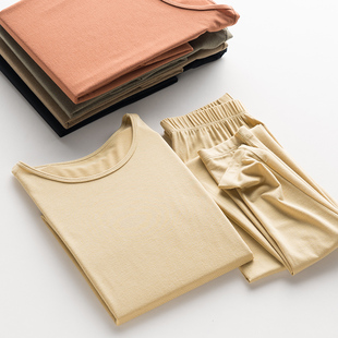 套装 保暖内衣女士薄款 打底美体秋衣秋裤 春秋季 自发热纤维衬衣衬裤