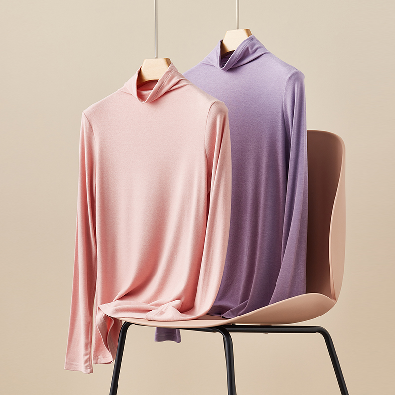 SIPIAN思篇女士堆堆领打底衫