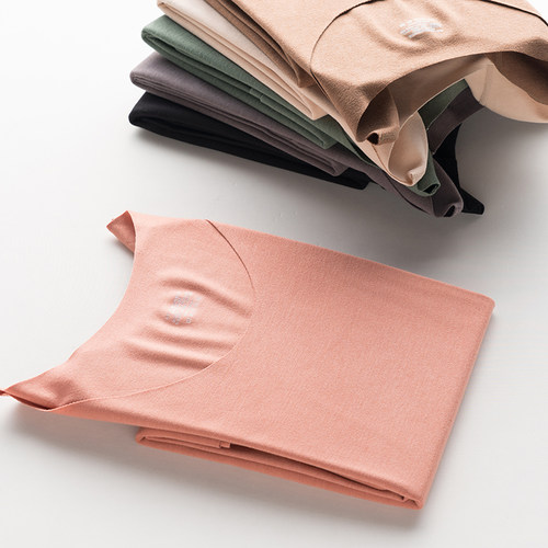 女加绒薄款单件自发热保暖内衣