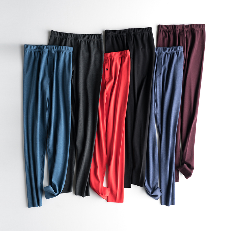 德绒发热纤维男士加绒裤子保暖裤