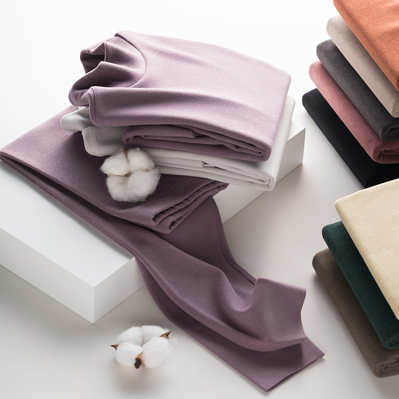 儿童半高领秋衣秋裤德绒发热男童