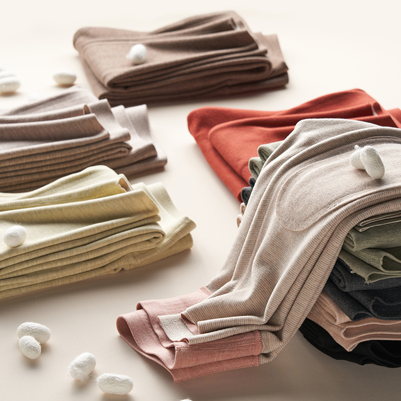 无痕德绒保暖秋裤女紧身打底裤冬羊毛蚕丝加绒加厚带护膝高腰秋裤