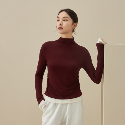 思篇女士假两件打底衫