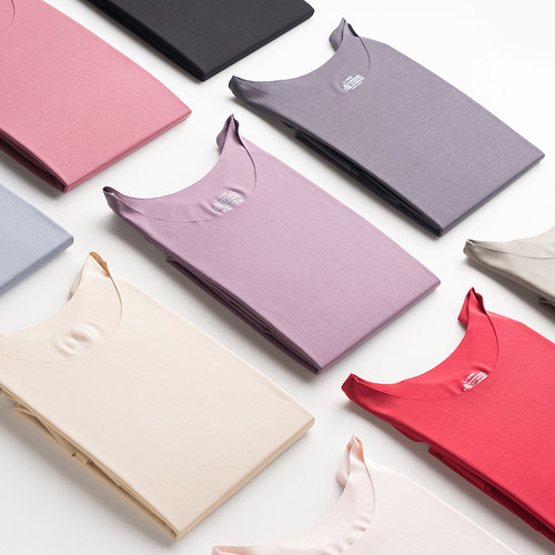 莫代尔薄款长袖无痕保暖内衣