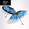 Kxr Portable fold Parasol Sun umbrella Sen family rain or shine Dual use Sunshade