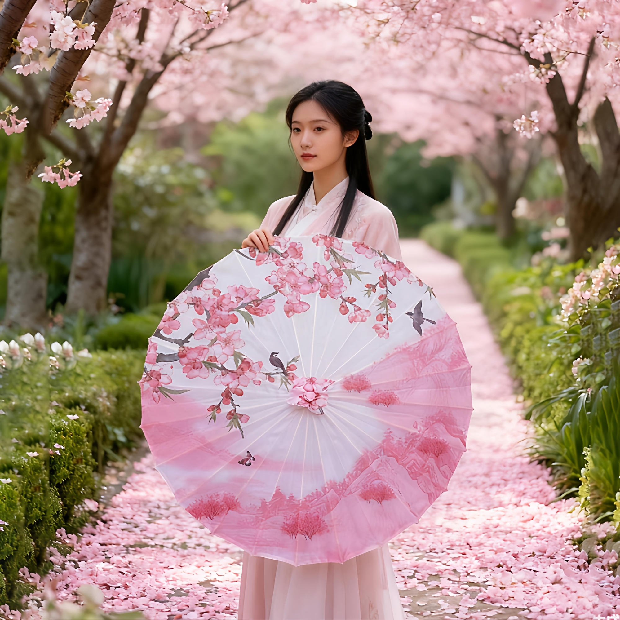 油纸伞古风汉服摄影道具伞新款古典舞伞舞蹈广场跳舞伞装饰吊顶伞