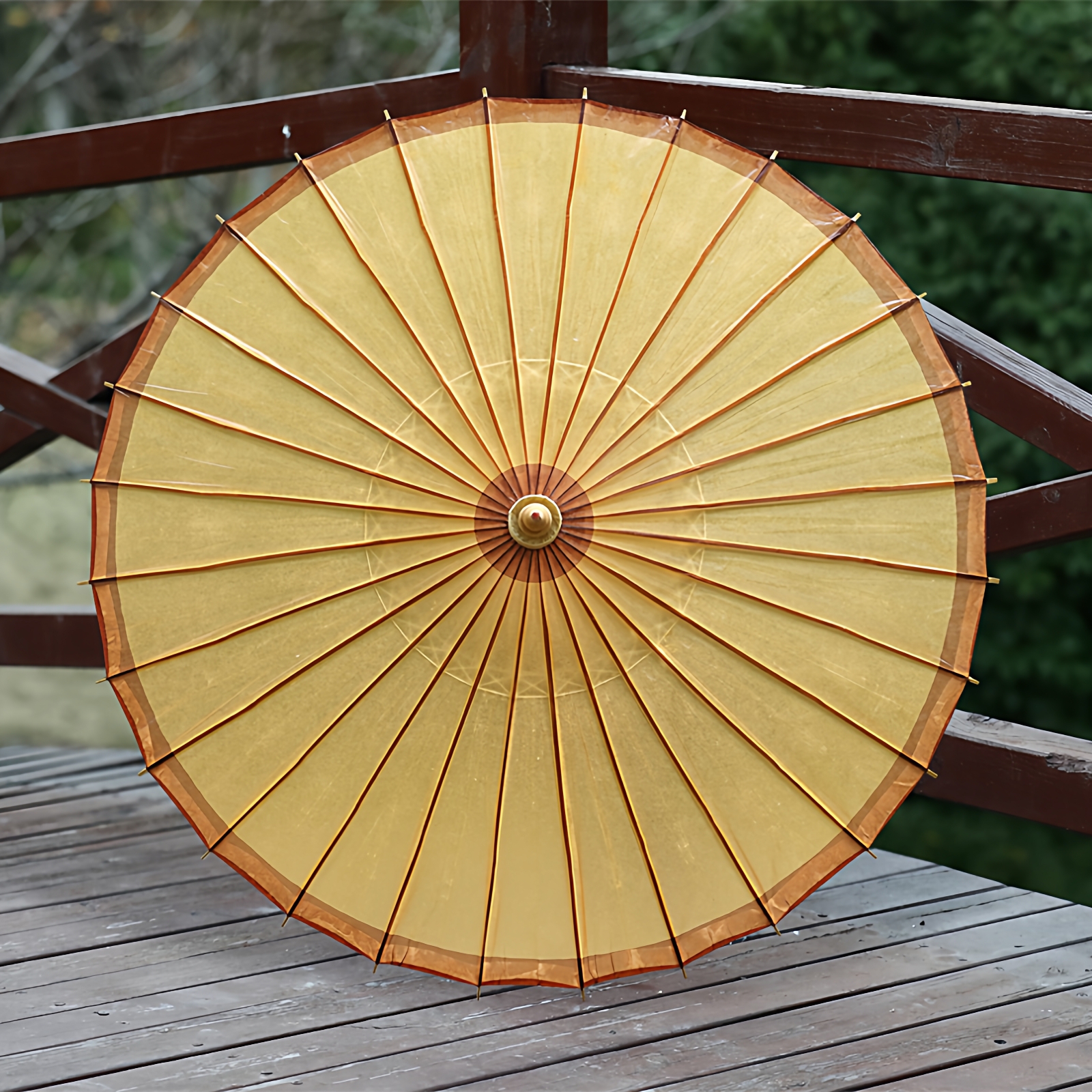 晴雨两用汉服搭配油纸伞可装饰伞