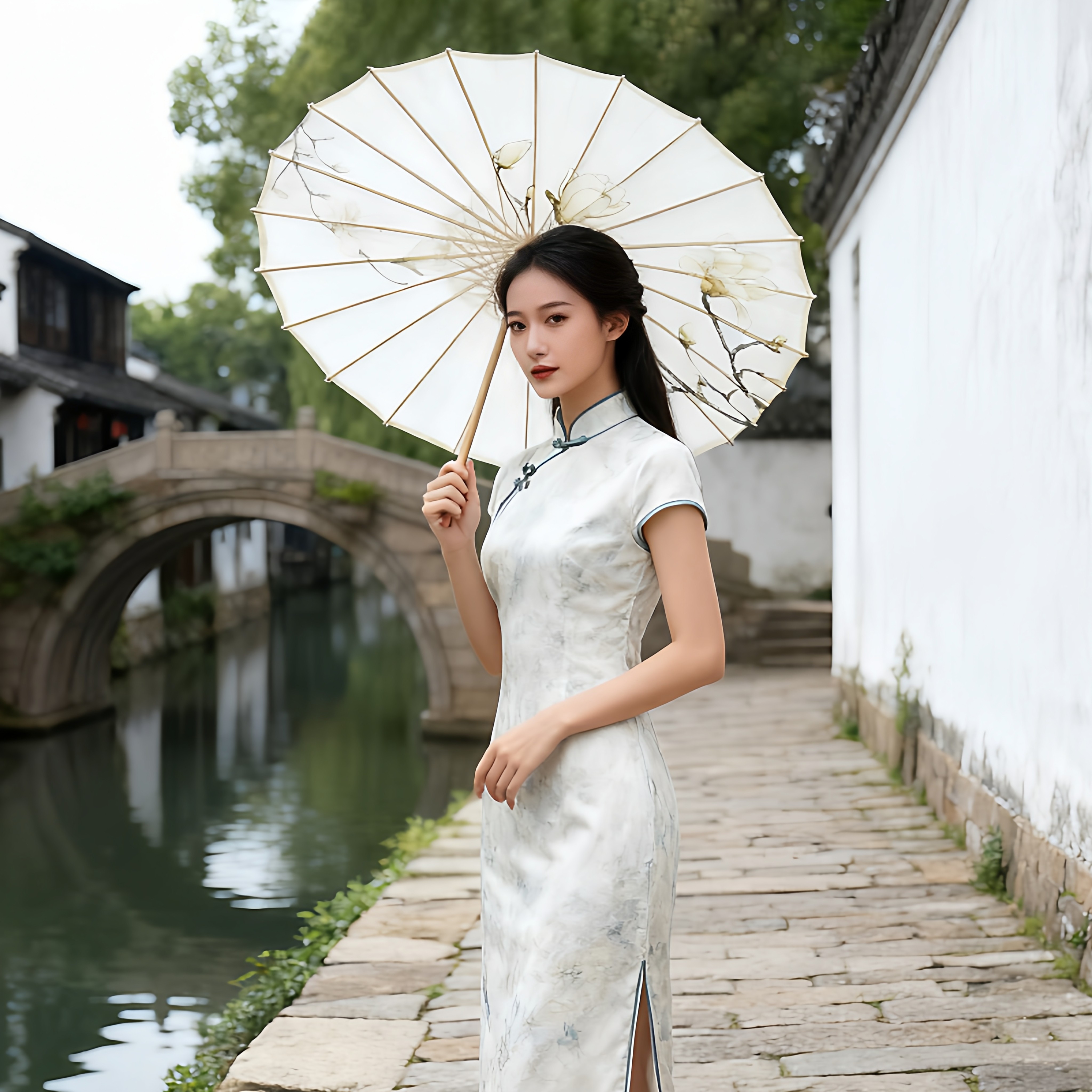 淡雅古风油纸伞道具汉服配饰网红摄影拍照伞中国风古典舞蹈伞雨伞
