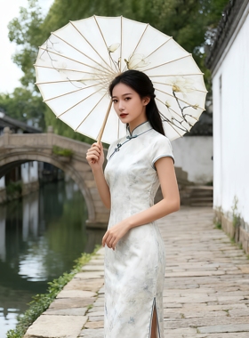 淡雅古风油纸伞道具汉服配饰网红摄影拍照伞中国风古典舞蹈伞雨伞