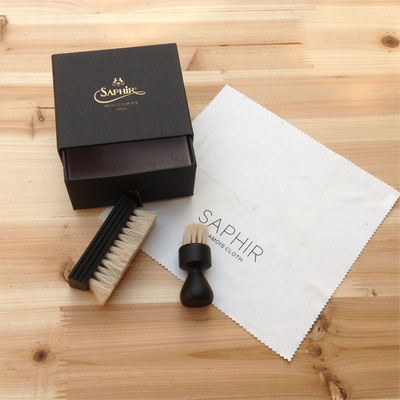 莎菲雅法国进口鞋刷套餐 精美礼盒套装 擦鞋布redwing擦鞋油