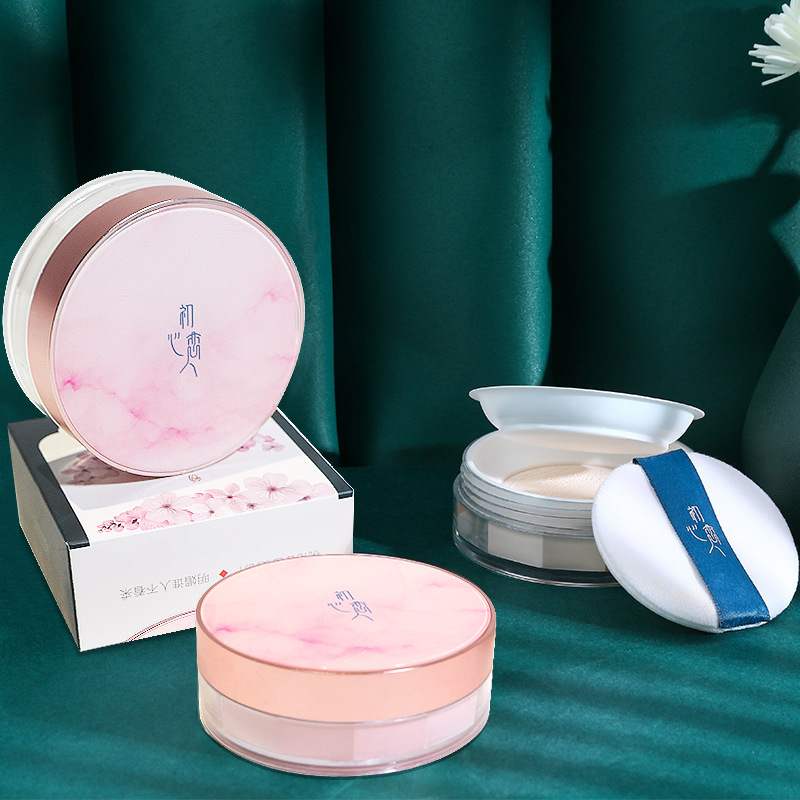 初心恋人蜜粉/散粉定妆粉饼女持久控油防水防汗遮瑕不脱妆自然皮.