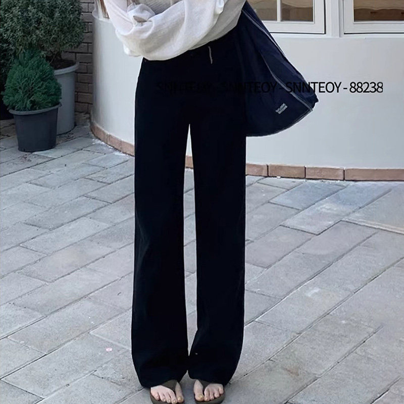 代嘉儿daiclaire森调88236春季黑色四面弹窄版阔腿裤高腰牛仔裤女,女装/女士精品,牛仔裤,淘宝优惠券,粉丝福利购,淘宝优惠卷