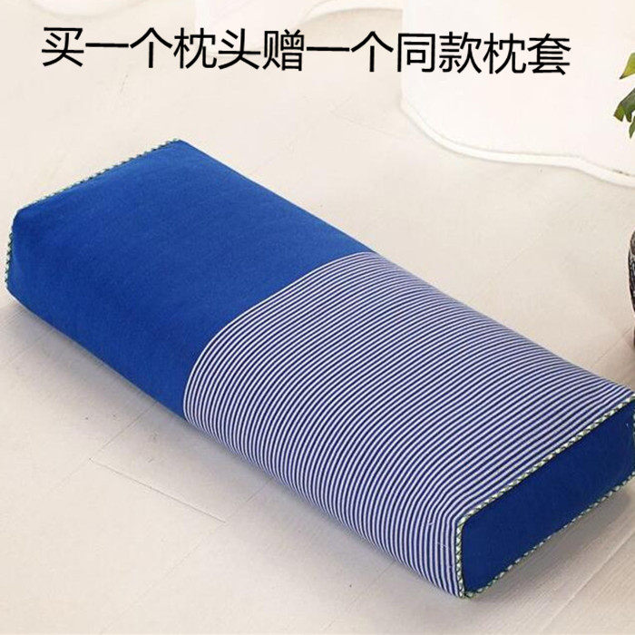 包邮大号枕头颈椎枕纯棉老粗布枕头荞麦壳枕芯复古枕头保健枕