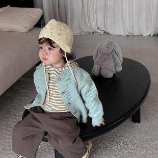 儿童毛衣开衫外套春装2026新款韩版童装宝宝衣服春款男童春季套装