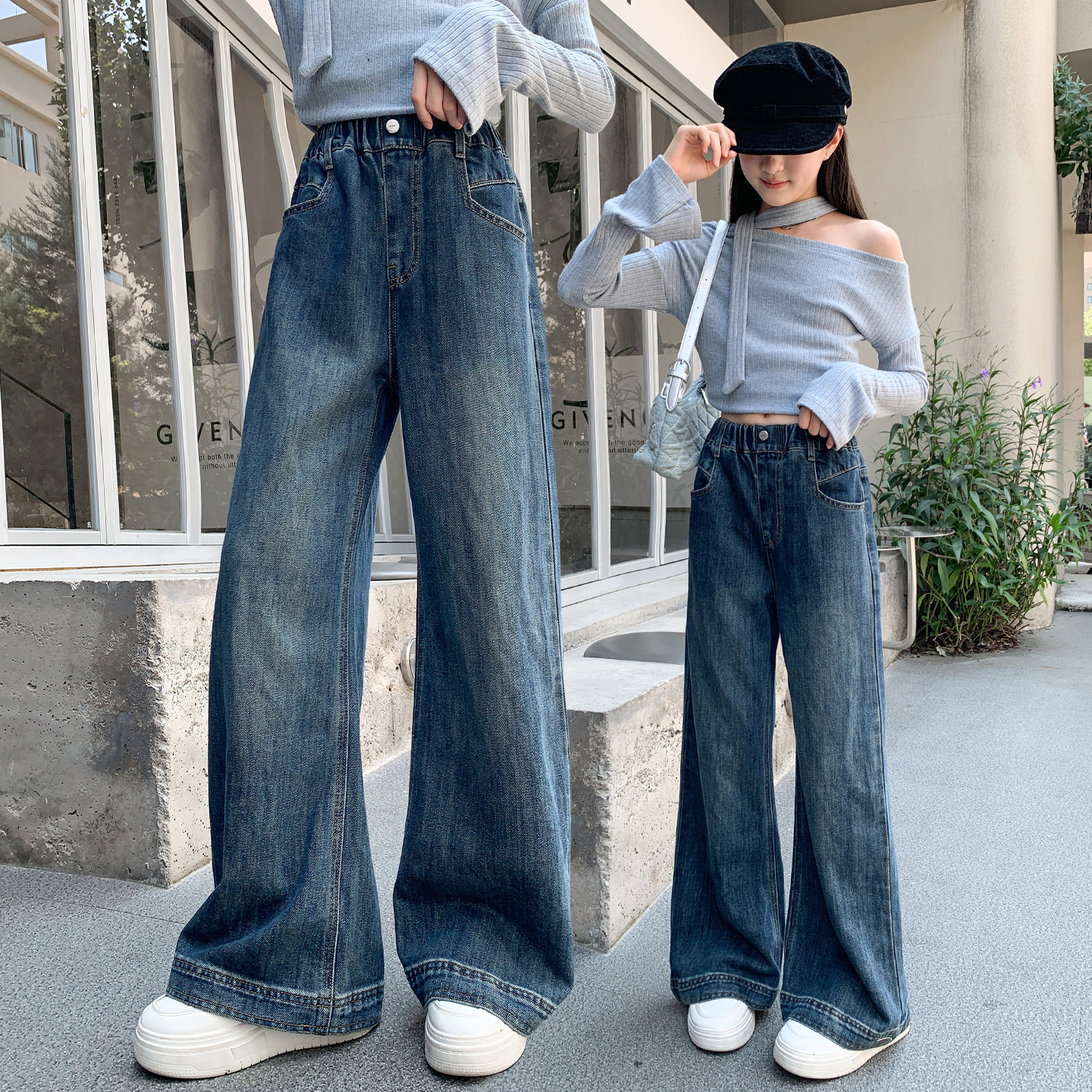 女童直筒牛仔裤春秋洋气2025