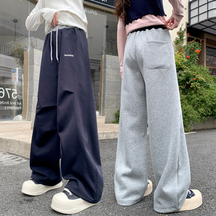 2026春款女童裤子春秋中大童女孩直筒裤儿童休闲初中生运动裤春季