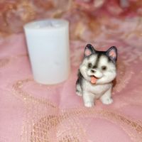 Mizi Husky Silicone mold Husky food-grade fondant mousse chocolate baking mold resin resin thumbnail 5