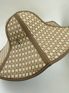 夏季透气遮阳帽男大檐户外防晒草帽可折叠防晒帽农活采茶钓鱼帽子