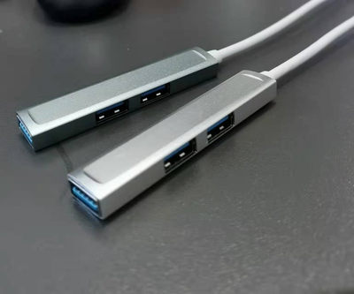 铝合金type-c集线器4口HUB分线器1拖4 1拖3扩展坞工厂 USB3.0好货