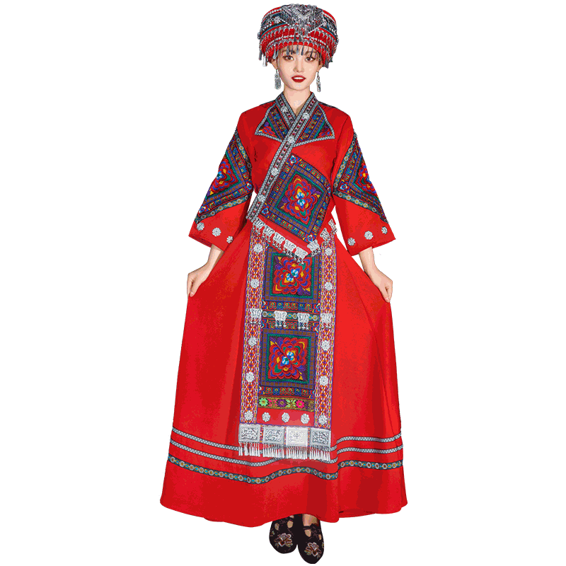 苗族服装女贵州苗寨衣服