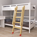 木梯子宿舍上下床梯子家用上下铺爬梯阁楼楼梯木扶手直梯实木步梯